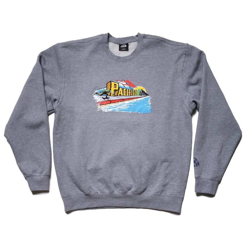 Lakai Push Crewneck Sweatshirt – Heather Grey M Grey