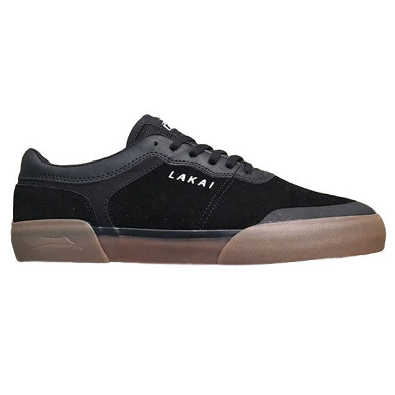 Lakai Shoes Staple – Black/Gum Suede 5.5 Black