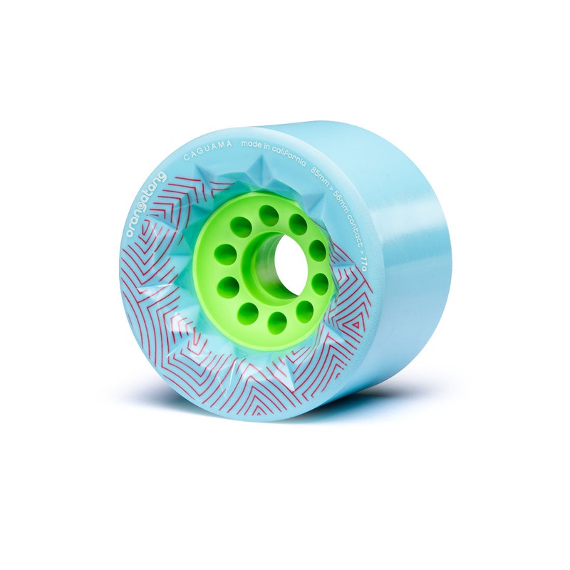 Orangatang Caguama 85mm 77a Longboard Wheels – Blue (Set of 4)
