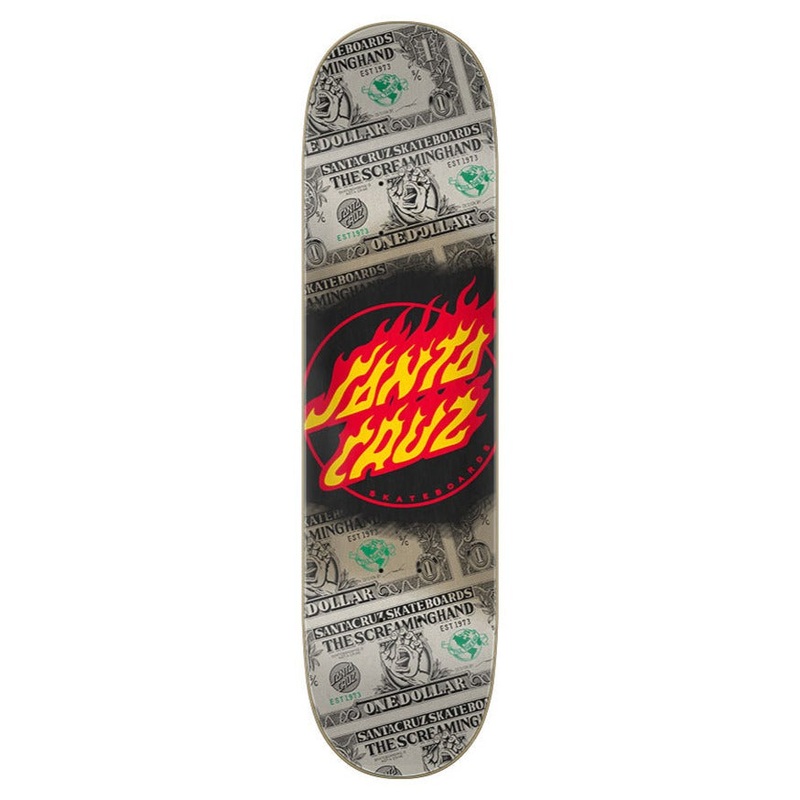 SANTA CRUZ DECK DOLLAR FLAME DOT (8″) 8″
