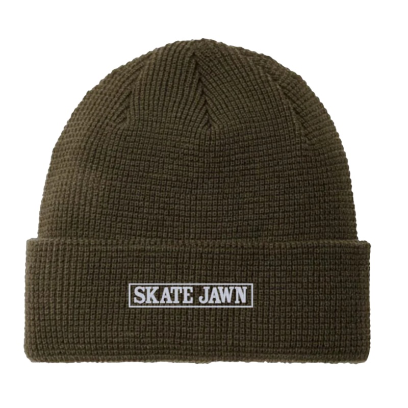 Skate Jawn – Olive Thermal Knit – Beanie Olive