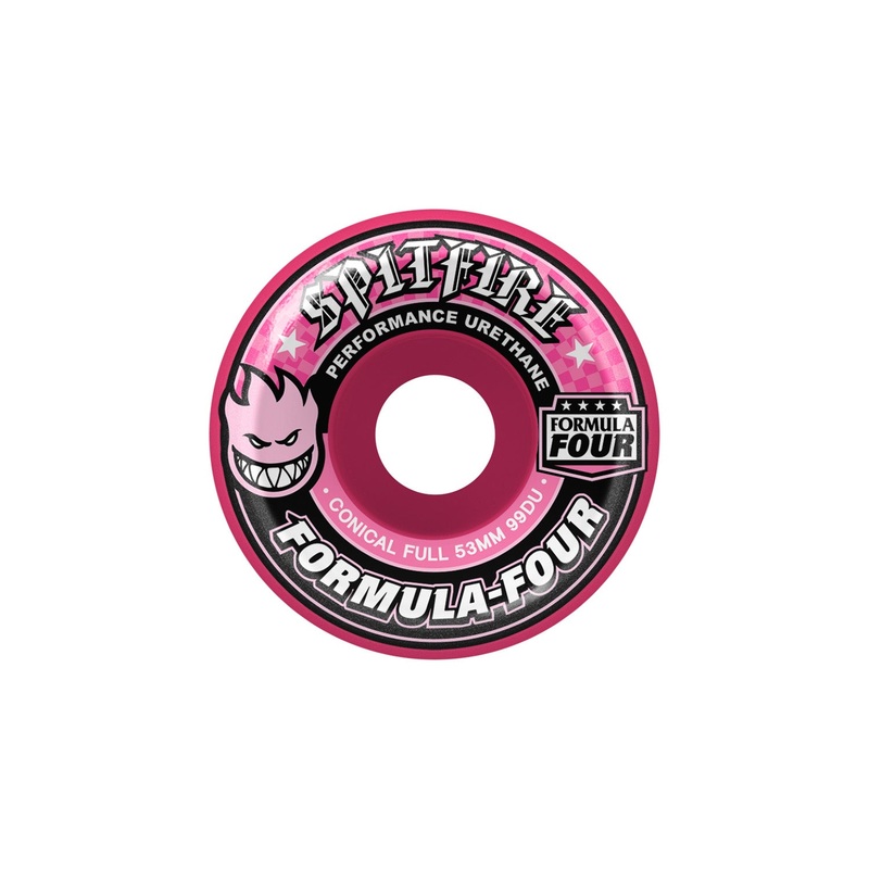 Spitfire Formula Four Conical Full Wheel 99DU 53mm Pink