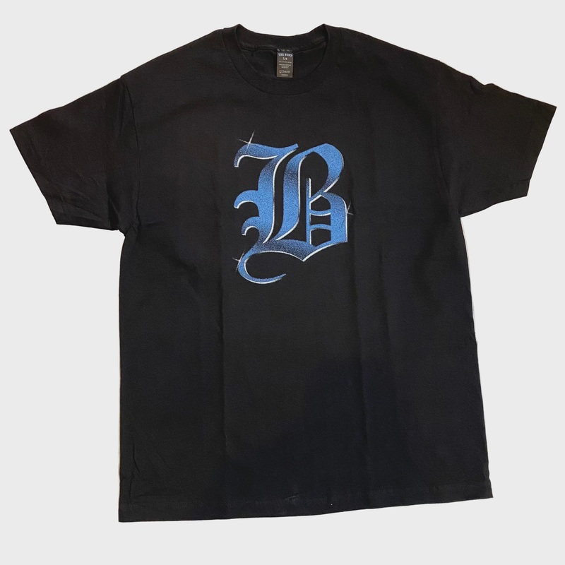 The Bunt Big B T-Shirt – Black/Blue Small