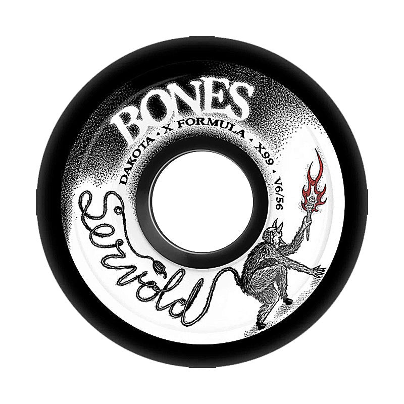 BONES WHEELS SERVOLD ETERNAL SEARCH X-FORMULA 99A V6 WIDECUT BLACK (56MM) 56MM
