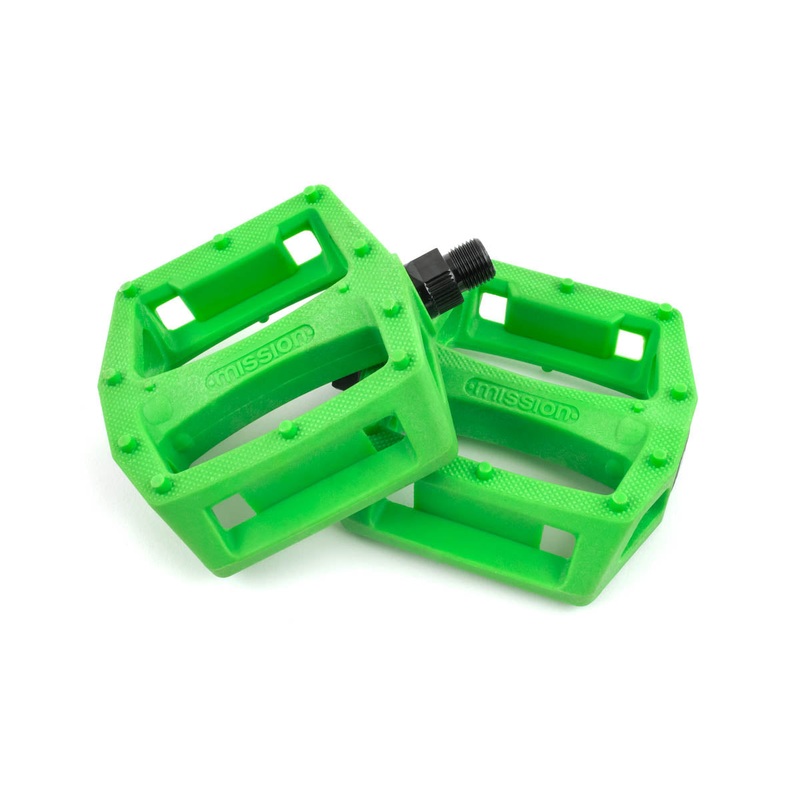 Mission BMX Impulse PC Pedals – Kelly Green