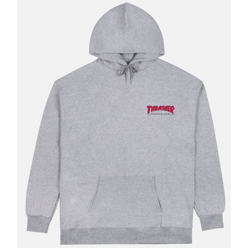 THRASHER LITTLE OUTLINE HOODIE GREY MED