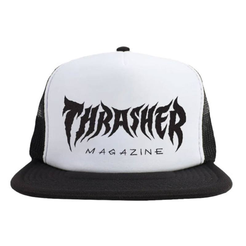 THRASHER METAL TRUCKER HAT BLACK