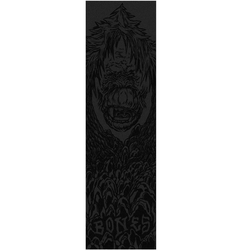 Bones Forest Face Single Sheet Griptape 9×33 – Black