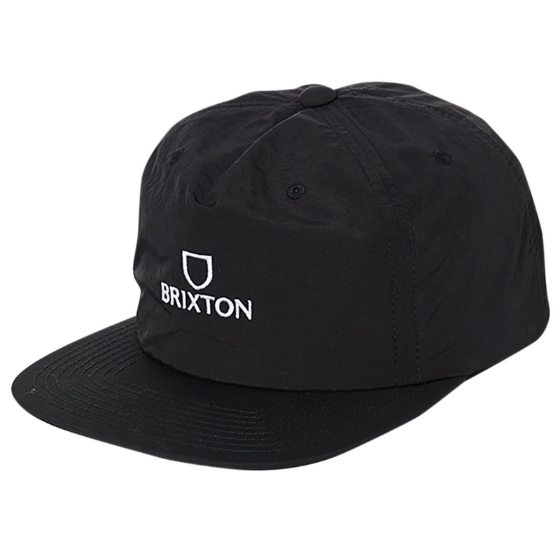 BRIXTON ALPHA MP SNAPBACK BLACK/WHITE