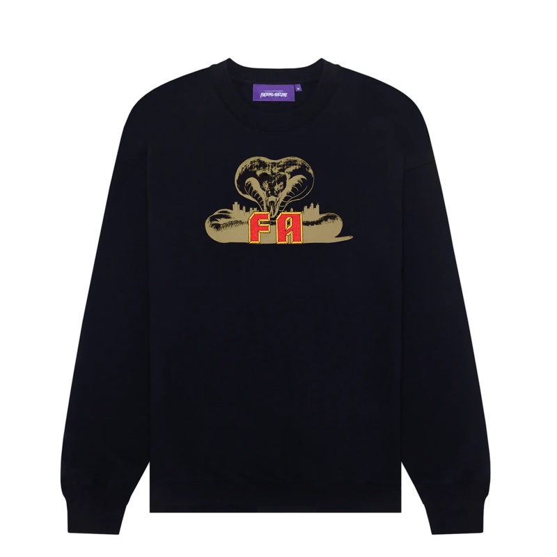 Fucking Awesome Snake Crewneck Sweater – Black Small