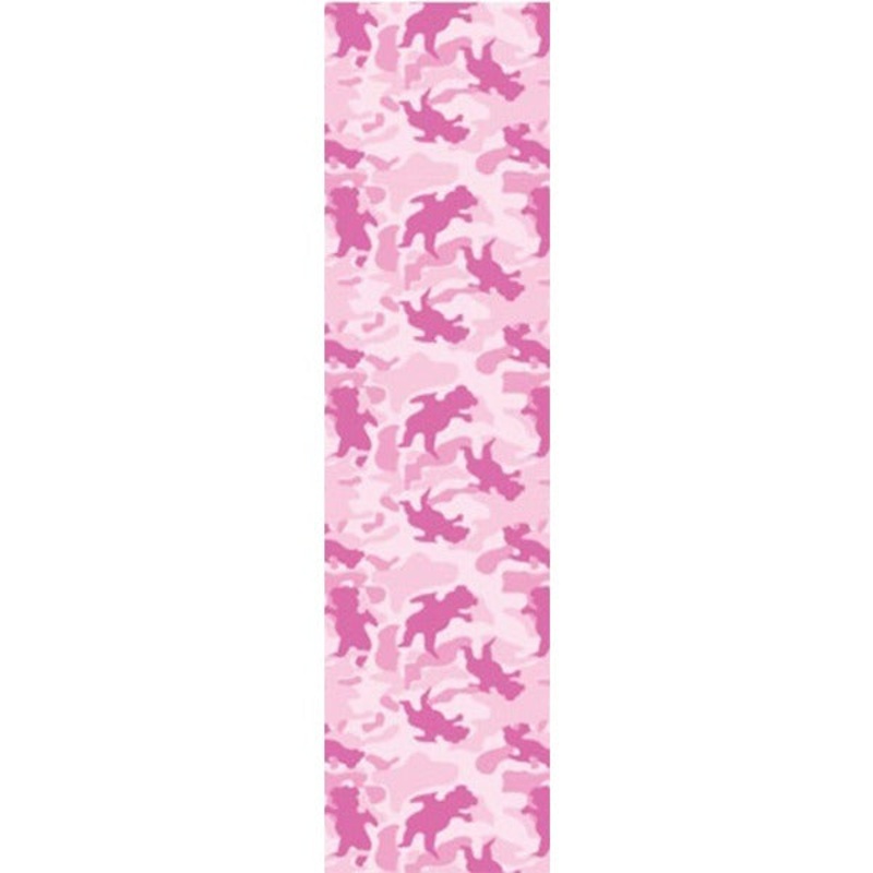 Grizzly OG Bear Warp Single Sheet Griptape – 9×33 Camo Pink