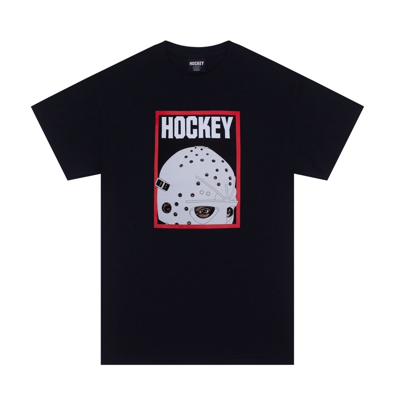 HOCKEY T-SHIRT – HALF MASK – BLACK MEDIUM
