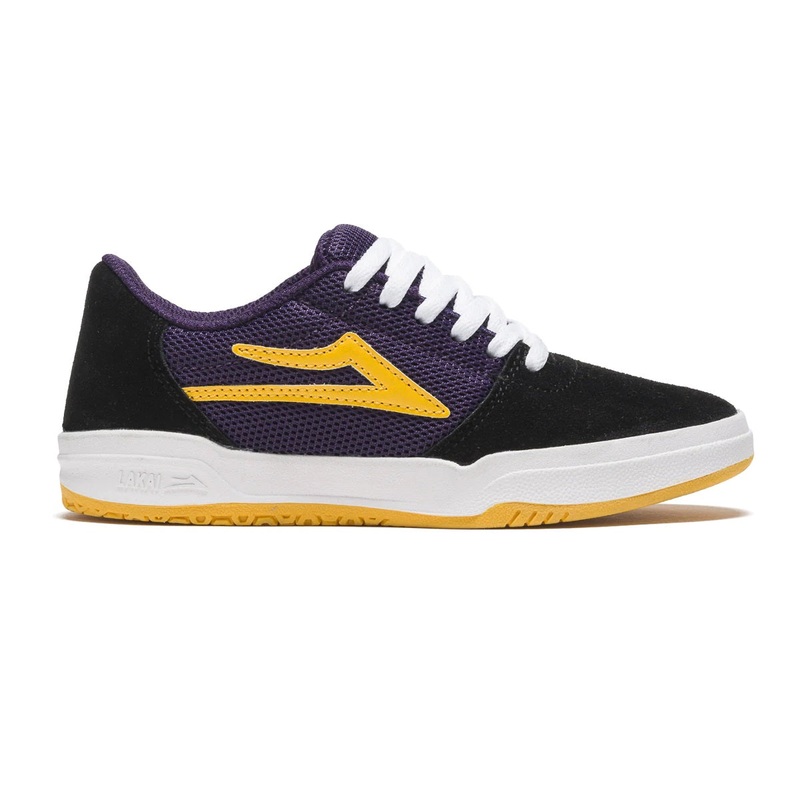 Lakai Shoes Brighton Kids – Black/Grape Suede 1 Black