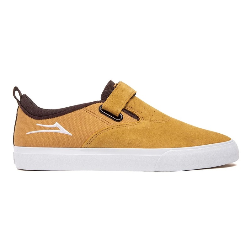 Lakai Shoes Riley 2 Velcro Strap – Honey Suede 6 Orange