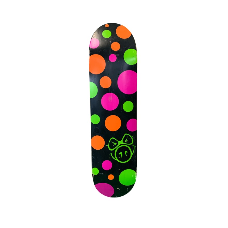 Pig Wood Dots Multi 8.25″ Classic Skateboard Deck