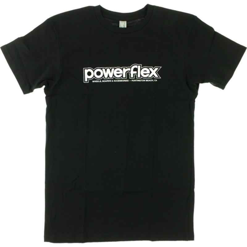 POWERFLEX LOGO SS BLACK/WHT S