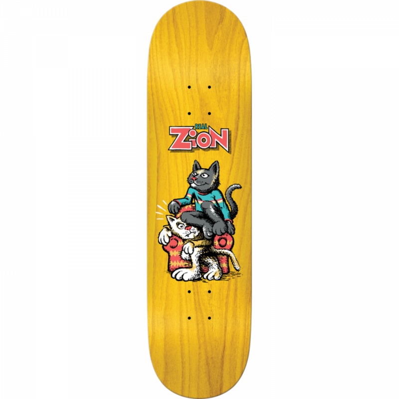 REAL ZION WRIGHT COMIX DECK-8.06 YELLOW FULL SE