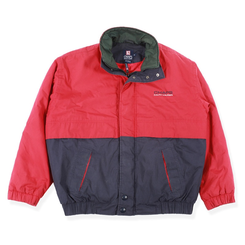 Vintage Chaps Jacket Red / Navy Medium