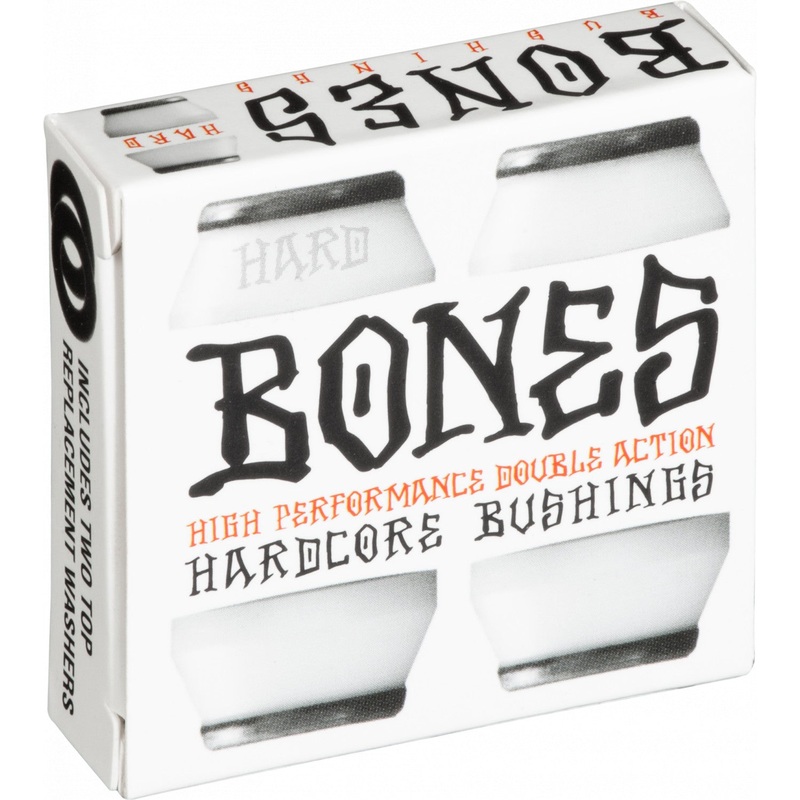 Bones Hardcore Hard Bushings 96a – White/Black (Set of 4)