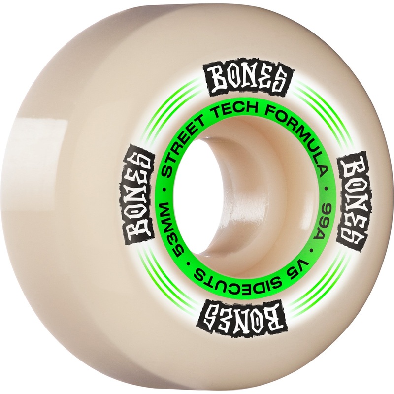 Bones STF Regulators V5 Sidecut 53mm 99a Wheels – White (Set of 4)
