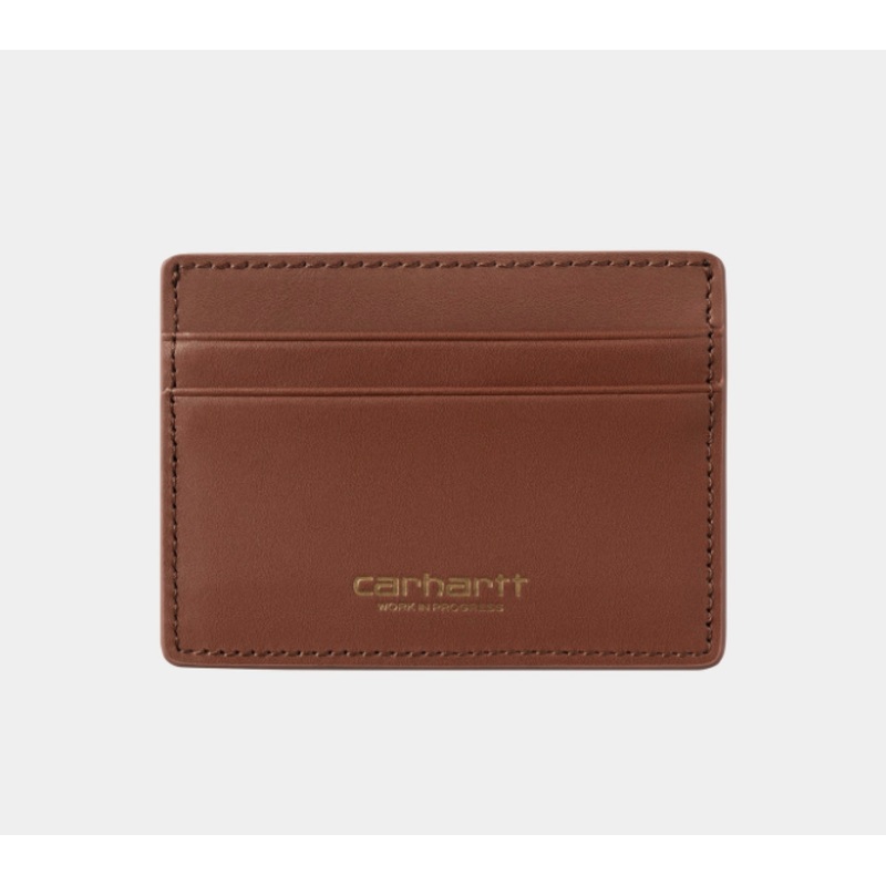 Carhartt WIP Vegas Cardholder Wallet – Cognac/Gold