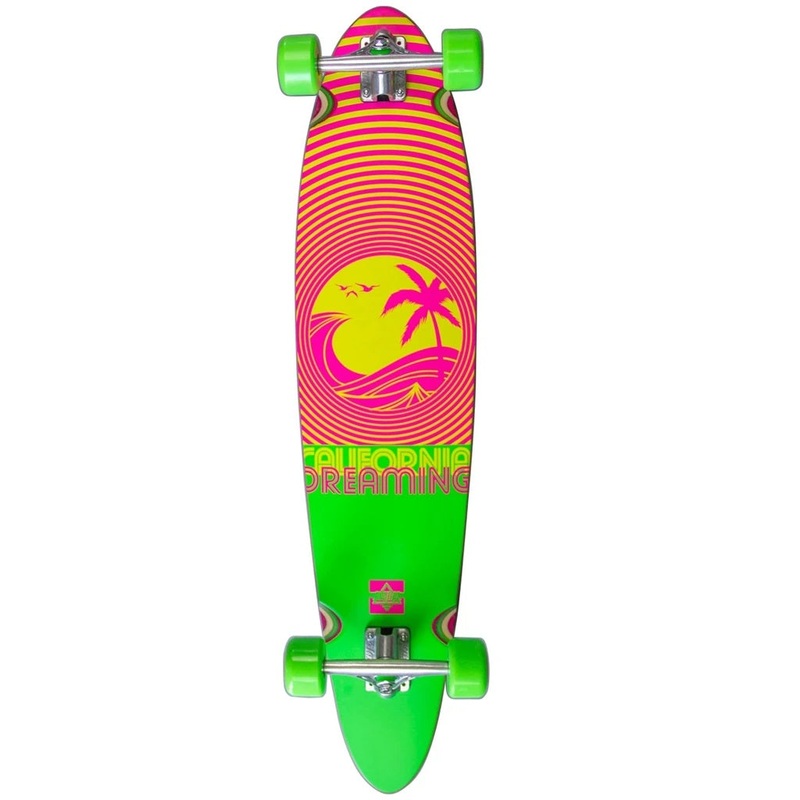 Dusters California Deaming Longboard Complete – 40 Neon Green