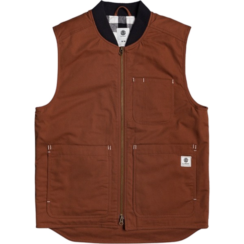 ELE CRAFTMAN VEST TORTOISE SHELL S