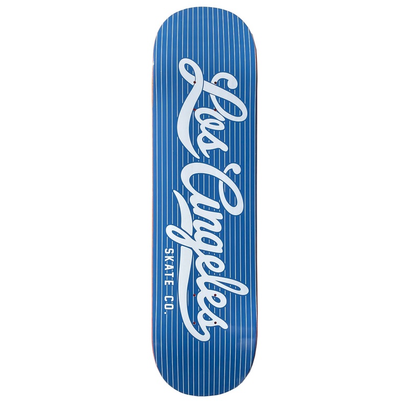 LA Skate Vin Scully Blue/White Skateboard Deck 7.5