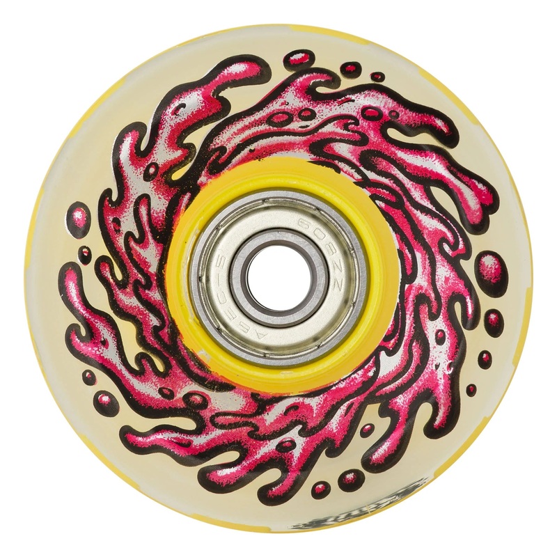 Slime Balls Light Ups OG Slime Wheels 60mm 78a – Red/Yellow LED (Set of 4)