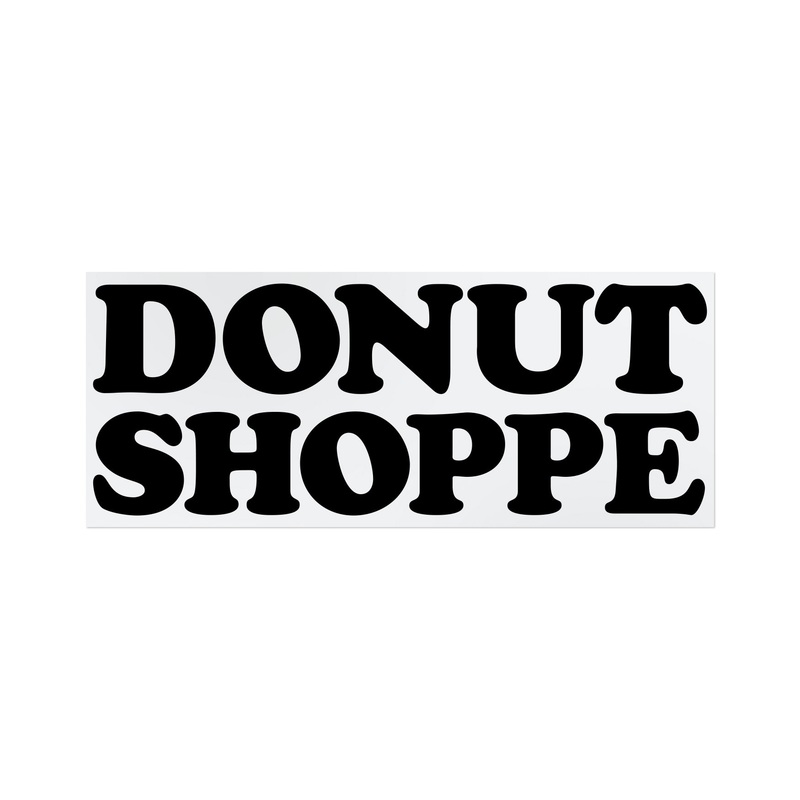STACKED LOGO 6″ – DONUT SHOPPE STICKER Black