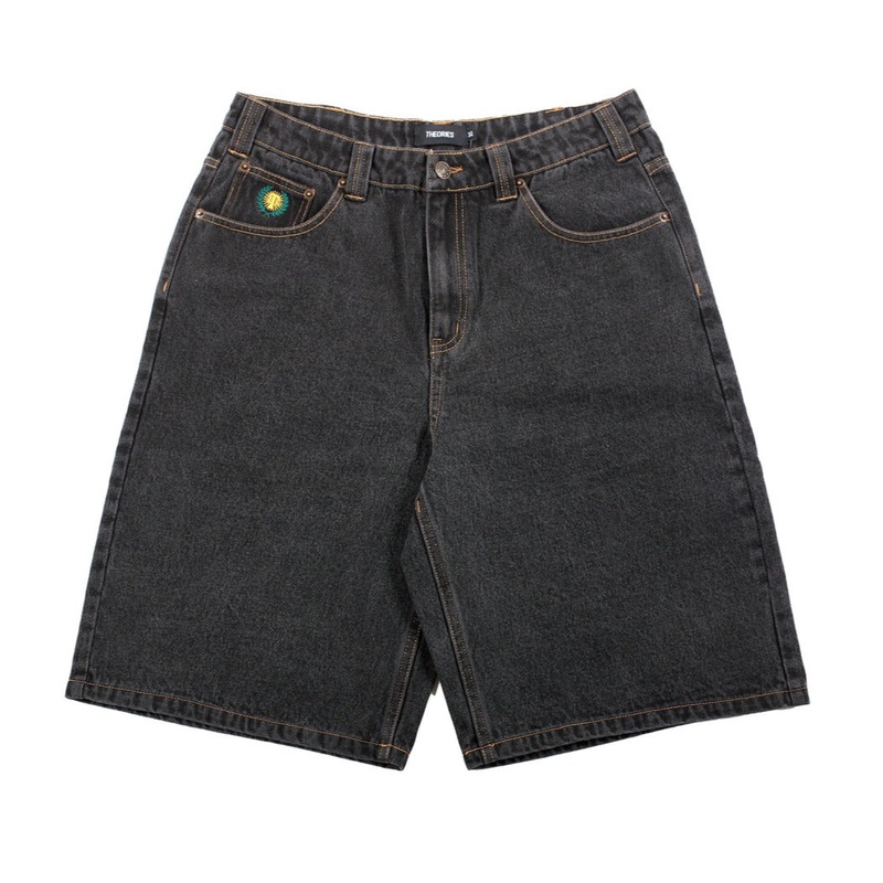 THEORIES PLAZA SHORTS WASHED BLACK 30