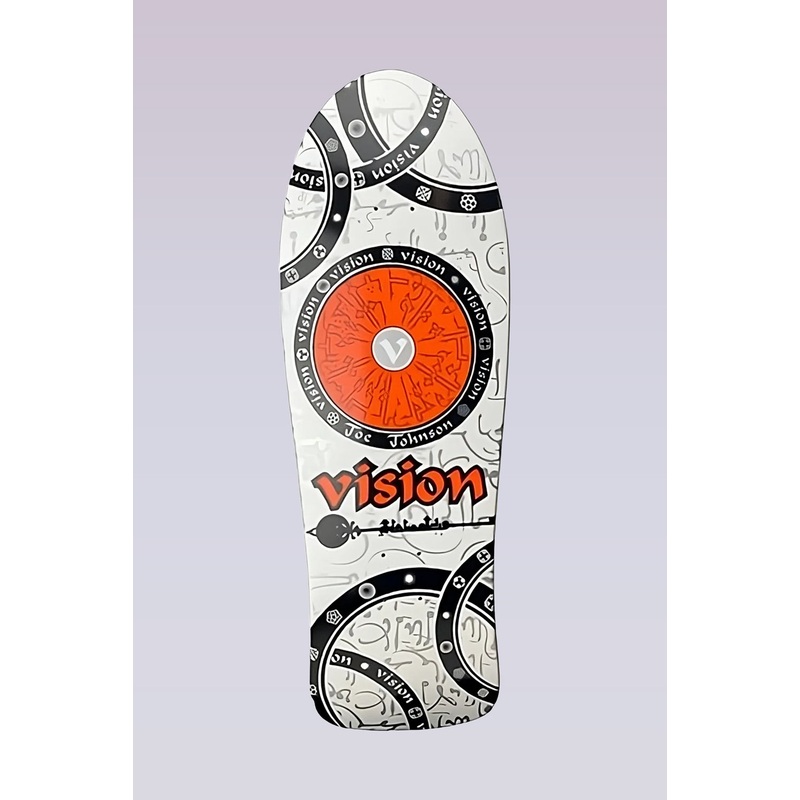 Vision “Double Take” Joe Johnson Hieroglyphics Deck – 10.25″X30.75″ – White