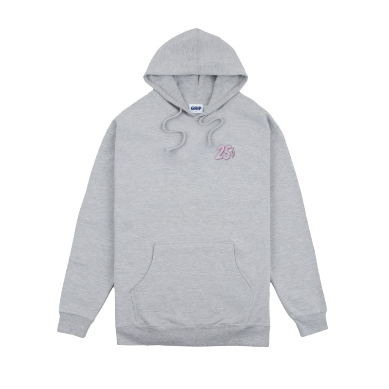 Classic Grip x QSnacks Buss Down Hooded Sweater – Grey Small