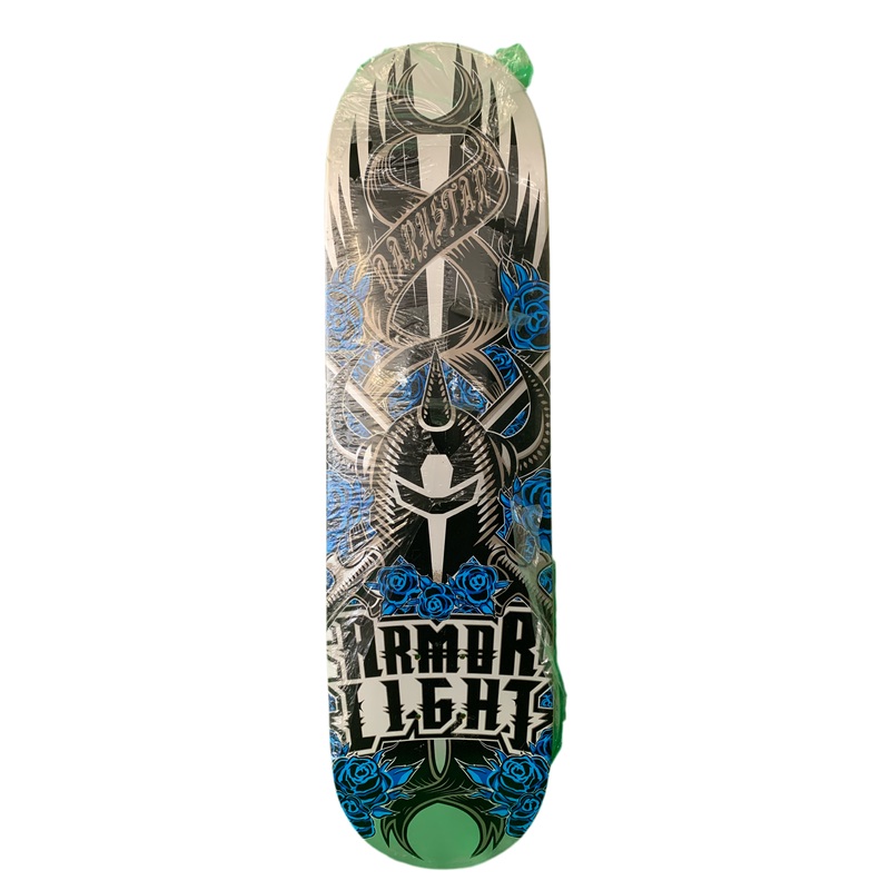 Darkstar Armor Light Grey/Blue 8.3″ Classic Skateboard Deck