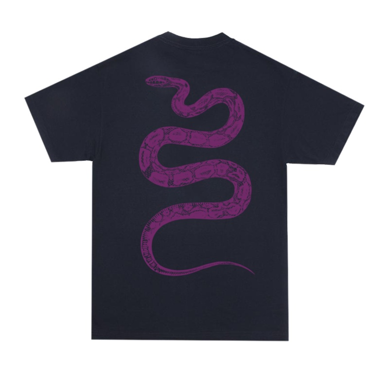 JENNY CLASSIC SNEK TEE NAVY/VIOLET MEDIUM