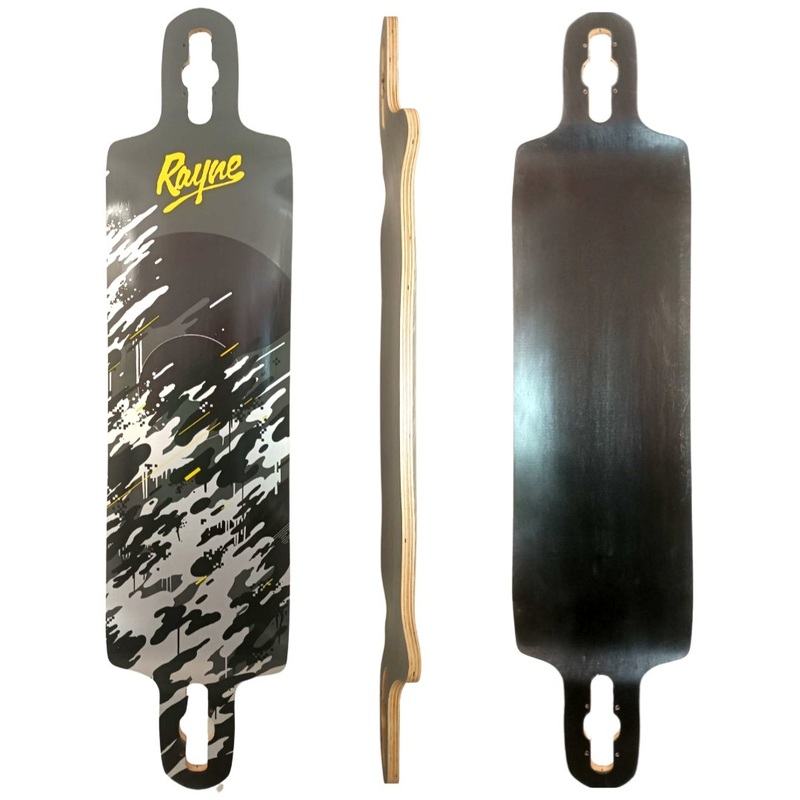 Rayne: Demonseed 42″ Wave Camo Longboard Deck