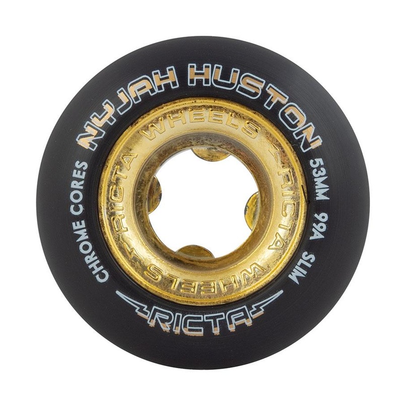 RICTA WHEELS NYJAH CHROME CORE BLK/GLD SLIM 99A (52MM/53MM) 52MM
