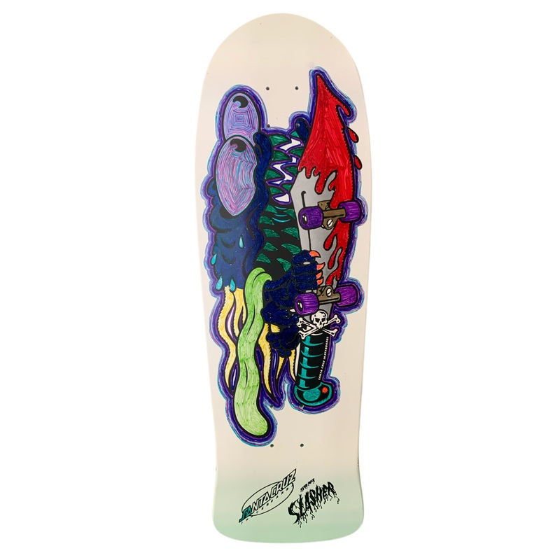 Santa Cruz My Colorway Slasher Used Classic Skateboard Deck