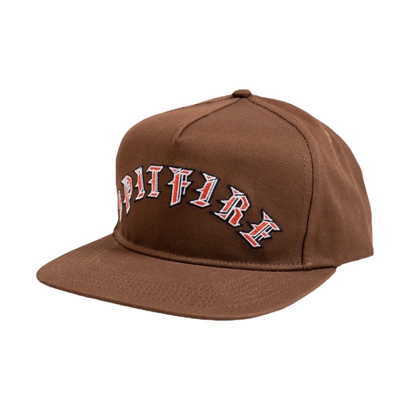 SPITFIRE OLD E ARCH SNAPBACK BROWN
