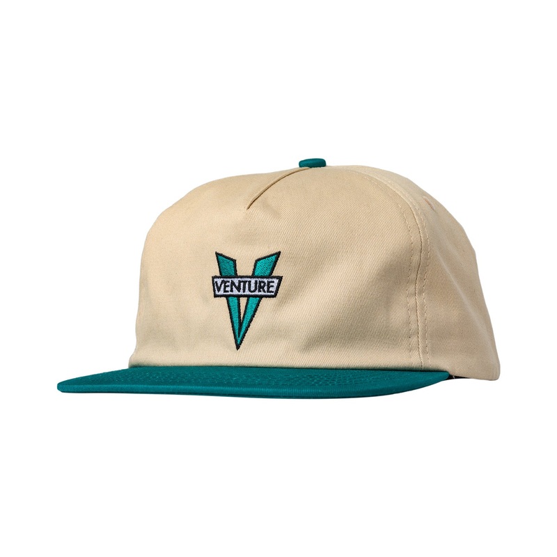 Venture Heritage Snapback Hat O/S Tan/Jade