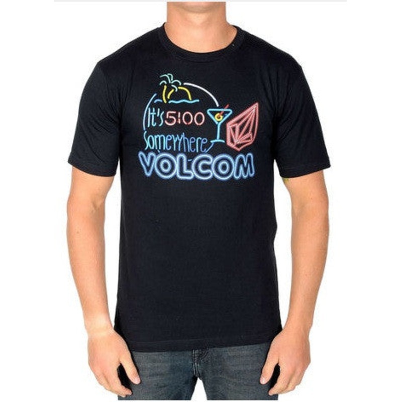 Volcom Tee Five Oclock Somewhere – Black Black