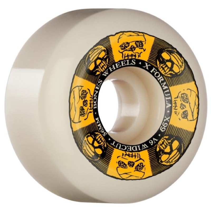 BONES WHEELS X-FORMULA BLACK & GOLD V6 WIDE-CUT 99A (54MM/56MM) 54MM