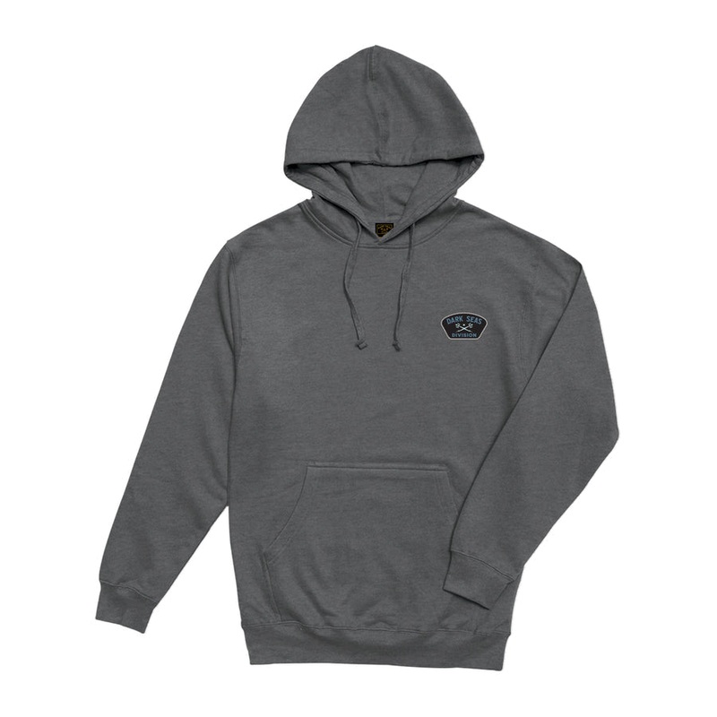 DARK SEAS TRANSLUCENT STOCK PULLOVER FLEECE GUNMETAL HEATHER MEDIUM