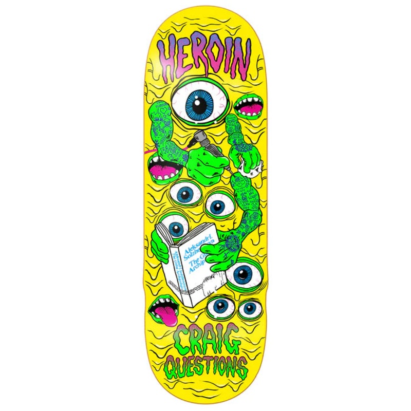 Heroin CQ Craig Scott Mutate or Die 10″ Skateboard Deck