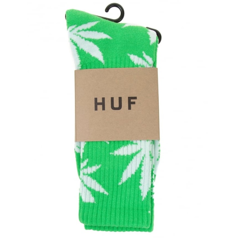 HUF Plantlife Lime Crew Socks