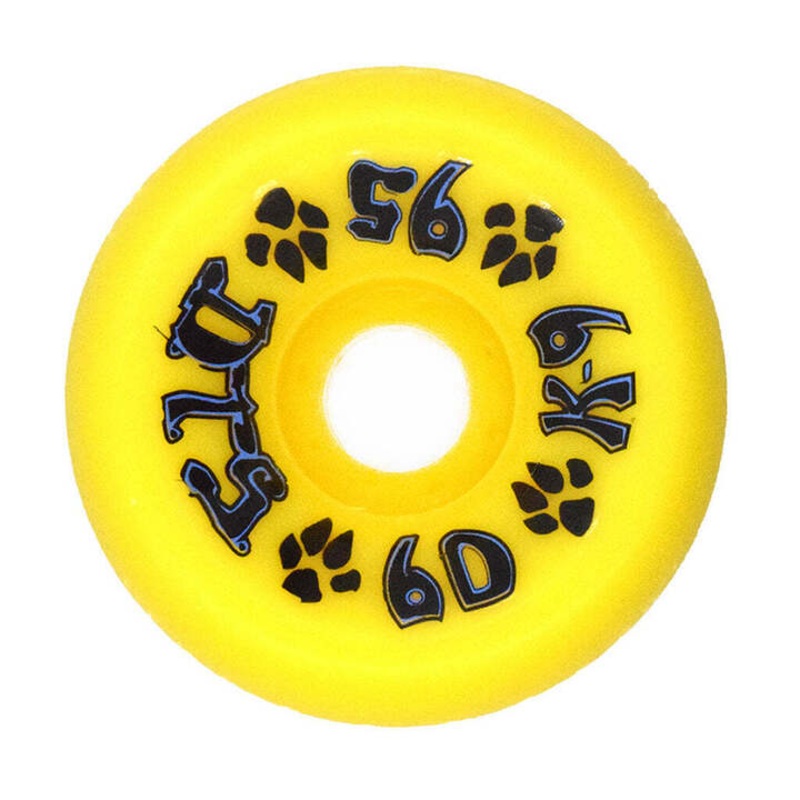 K-9 80s – 60mm x 95a – Yellow – 60mm x 95a x Yellow – Skateboard Wheels Green 57mm