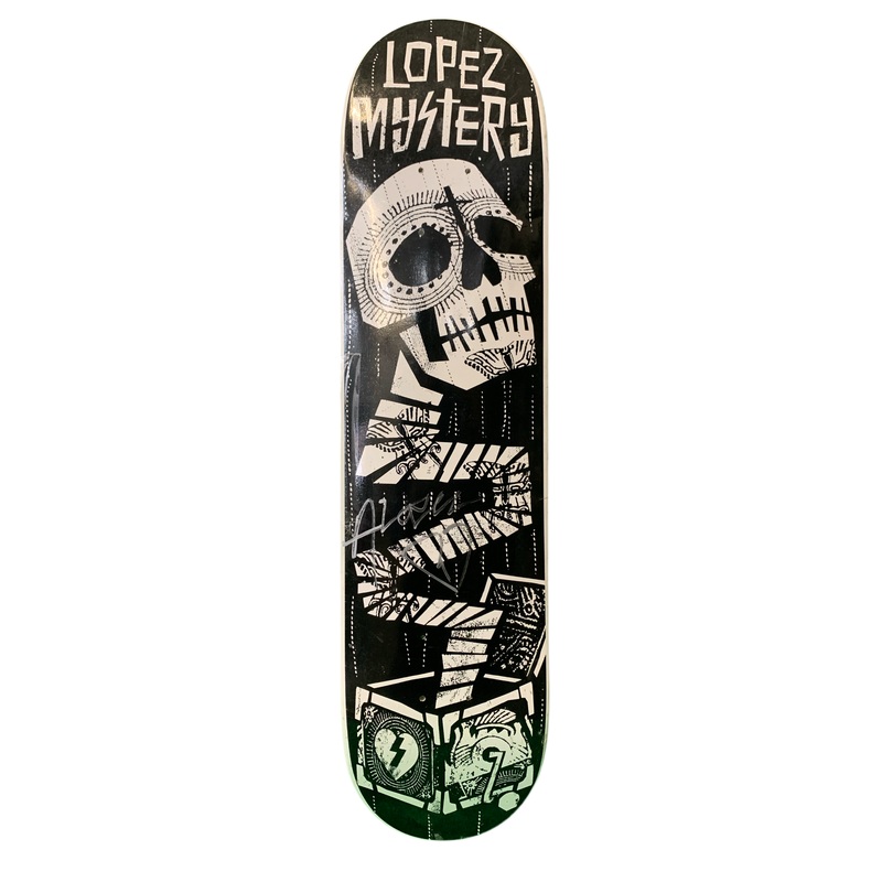 Mystery Adrian Lopez Signed Jack Box 7.5″ Classic Skateboard Deck