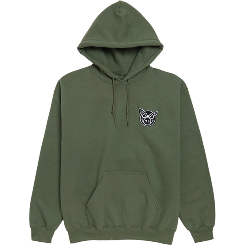 PIG HEAD EMBORDERED HD/SWT ARMY S