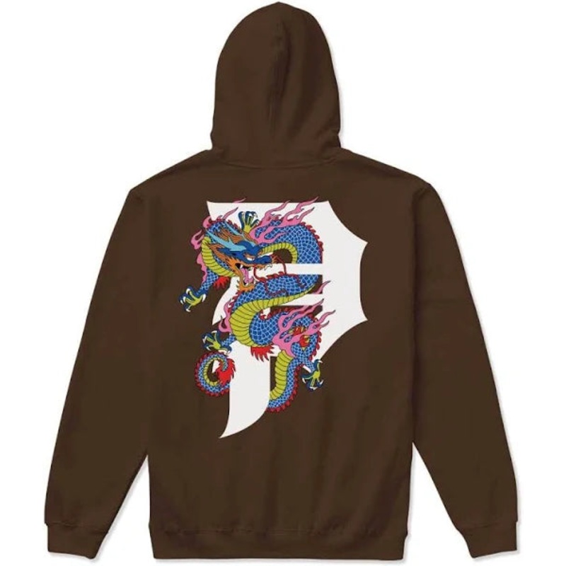 Primitive Honor Brown Hooded Sweatshirt S