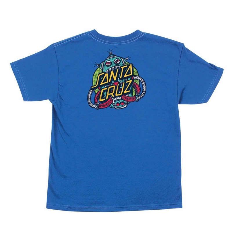 Santa Cruz Robo Dot Short Sleeve Youth T-Shirt – Royal Blue S Blue
